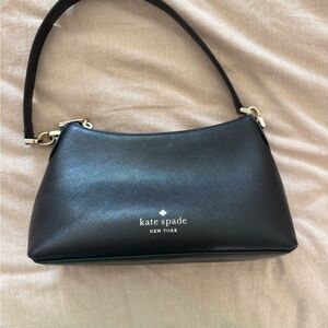 Kate Spade Black Shoulder Bag with Gold Accents